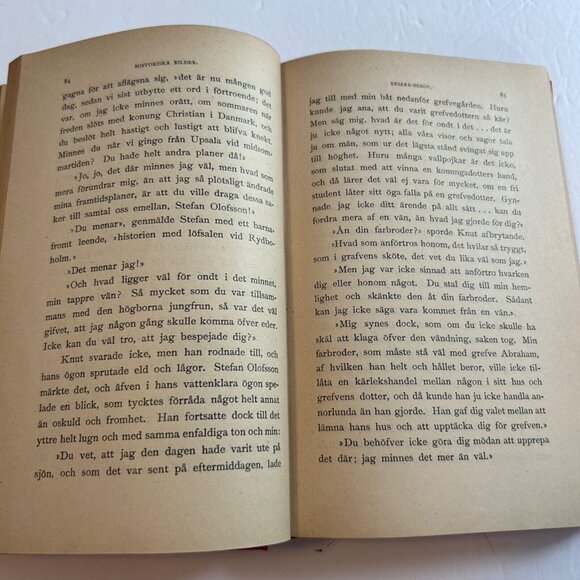 Antique 1892 Historiska Bilder By C Georg Starbäck Red Hardcover Swedish Text - Picture 6 of 6